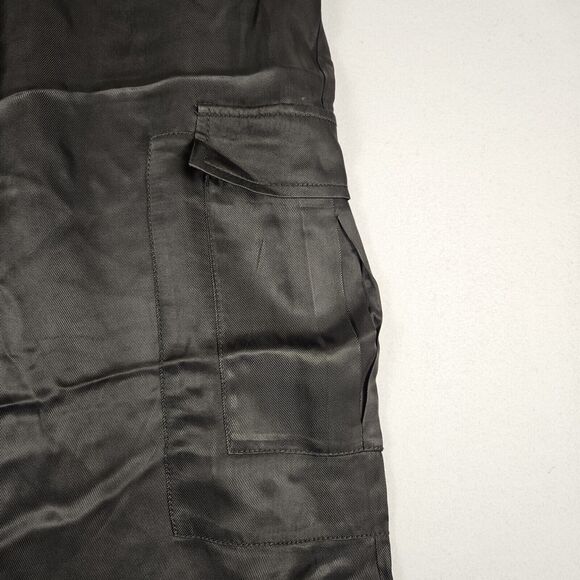 Cinq a Sept Tous Les Jours Giles Satin Jogger Size XL Pant Black Travel Designer - Picture 7 of 16